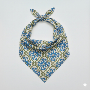 Pañuelo Cuadrado Indie de Algodón Floral con Motivo Vintage del Desierto para Mujer, de Secado Rápido y Transpirable, Textil para Exportación - Product Image 6