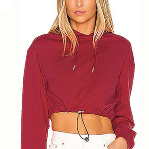 Sudadera Deportiva Holgada con Capucha para Mujer, Top Corto de Moda Otoñal para Entrenamiento y Fitness - Product Image 1