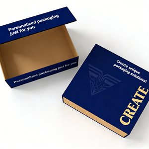 Boîte cadeau en papier robuste sur mesure, revêtement UV, gaufrage, fermeture magnétique, luxe moderne, personnalisable pour vêtements et chaussures - Product Image 3