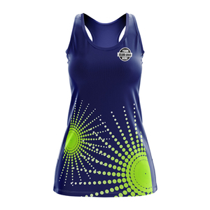 Yellow Green Netball <b>Dress</b> Uniform Sublimation Printed Breathable Unisex Adult Sport Wear - Product Image 4