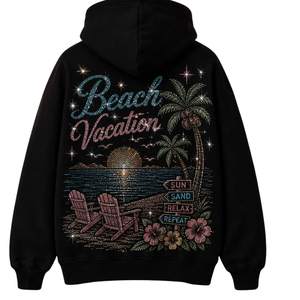 Sudadera con Capucha Personalizada con Pedrería, Sudadera con Capucha Decorada con Cristales y Diamantes, Diseño Brillante para Hombre y Mujer, Directo de Fábrica, MOQ - Product Image 3