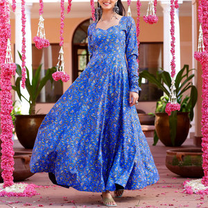 Vestidos estampados para mujer, elegantes, informales, con estampado floral, manga larga, cómodos y a la moda para uso diario. - Product Image 3