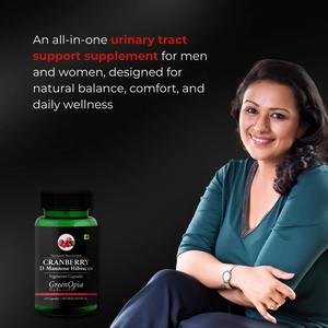 Extrait de canneberge, D-Mannose et capsules de fleurs d'hibiscus |   60 Capsules végétariennes |   Complément alimentaire à base de plantes et de nutriments - Product Image 2