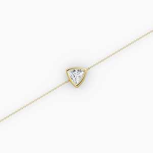 Pulsera de Plata de Ley 925 con Zirconia de Corte Trillón de 1.00 CT y Engaste de Bisel, Cadena y Eslabones, Regalo para Mujer para Boda, Compromiso o Fiesta - Product Image 4