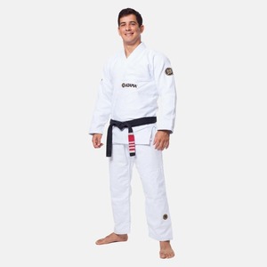 Kimono de karaté 100% coton durable pour adulte unisexe, tenue d'arts martiaux coupe ample, style uni teint - Product Image 3