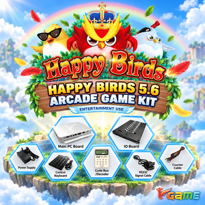 ชุดเกมอาร์เคดนกบิน VGAME Happy Birds 5.6 สำหรับเล่นหลายคน พร้อมแผงเกมและซอฟต์แวร์สำหรับตู้เกม - Product Image 4