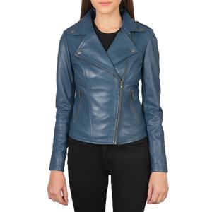Akair-Chaqueta de piel de oveja estilo motero, suave piel de cordero, oem - Product Image 1