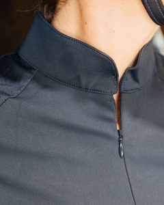 Hauts d'équitation professionnels pour femmes, personnalisés OEM, à manches courtes, respirants, légers, en Spandex/Polyester, toutes saisons - Product Image 3