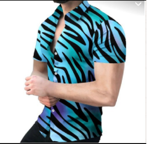 Chemise hawaïenne pour homme grande taille, impression par sublimation personnalisée |   Vêtements décontractés légers pour l'été - Product Image 4