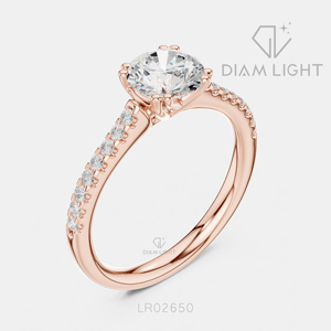 Bague de mariage ronde 1,05 carat, bijoux fins, certifiée IGI, or blanc 14 carats, diamant de laboratoire, bague de fiançailles et de mariage - Product Image 6