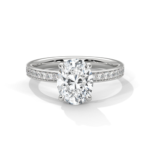 Anillo de Diamante Moissanite de Alto Brillo, Joyería Fina de Lujo, Anillo de Compromiso y Boda para Mujer - Product Image 1
