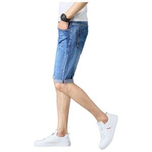 Men's Custom Denim <b>Shorts</b> 14oz Raw Selvedge Rigid Cotton Straight Leg <b>Jean</b> <b>Shorts</b> Red Line Detail Five Pockets Pants Wholesale - Product Image 6