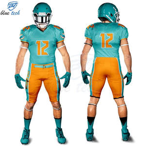 Uniforme de Fútbol Americano Personalizado, Conjunto de Jersey y Pantalones con Degradado Amarillo y Gris, Uniforme de Equipo de Fútbol Sublimado Transpirable - Product Image 2