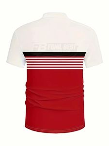 Chemise à manches courtes pour homme, logo sur le devant, tenue décontractée, respirante, séchage rapide, tissu 100% coton, logo personnalisé, service OEM - Product Image 5