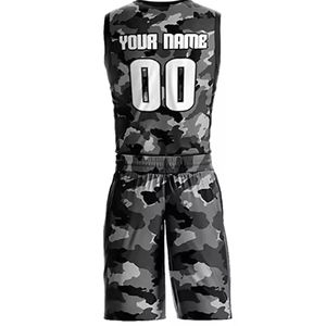 Conjunto de Uniforme de Baloncesto Personalizado a Precio Económico de Fábrica, Unisex, Talla Grande, Manga Corta, Impresión Sublimada, Uniforme de Entrenamiento de Equipo - Product Image 3