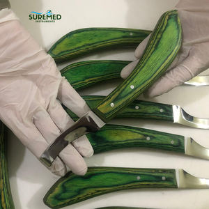 Cuchillo para Pezuñas, Cuchilla Afilada con Mango de Madera, Acero Inoxidable, Herramienta para el Cuidado de Pezuñas de Ganado - Product Image 3