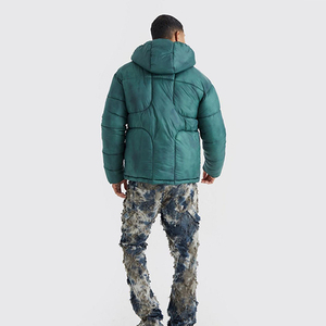High Quality Fashionable Plain Spring Wear Breathable Windproof Waterproof <b>Jacket</b> Puffer <b>Pullover</b> Customizable Front <b>Men's</b> - Product Image 3