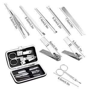 Portable 5 in 1 Nail <b>Kit</b> Stainless Steel <b>Manicure</b> Set with Case for Adults Classic Style - Product Image 2