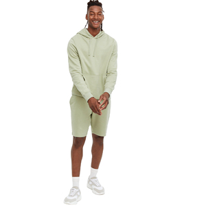 Sweat à capuche épais pour homme en molleton 100 % coton de haute qualité, couleur unie, avec logo personnalisé, respirant, écologique, style streetwear, coupe classique - Product Image 1