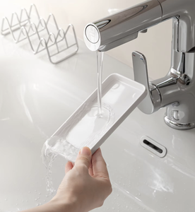 Luxury 304 Stainless Steel Drain Soap <b>Rack</b> Bathroom Soap Dish Gap Storage <b>Rack</b> Countertop Organizer - Product Image 4