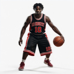 Maillots et shorts de basket-ball noir et or, imprimés par sublimation, respirants, légers, tissu anti-humidité, logo et numéro d'équipe - Product Image 2