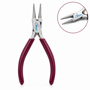 Professional Jewelry Making <b>Pliers</b> <b>Set</b> Chain Nose Round Nose Flat Nose Stainless Steel Beading Repair Tool - Product Image 4