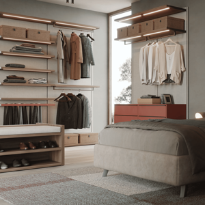 JY Project Customized Modern Luxury Bedroom Wardrobe Walk In Closet Freestanding Wall Design Home Furniture Vietnam <b>Open</b> Closet - Product Image 3