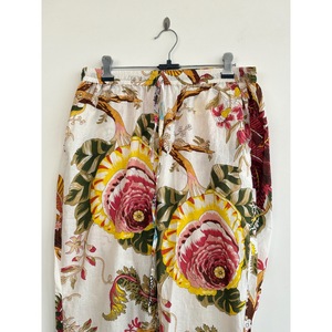 Conjunto de Pijama Bohemio con Estampado Floral, 100% Algodón, Manga Larga, Corte Regular, Cintura Elástica, Uso Diario Informal, Transpirable para Todas las Temporadas - Product Image 6