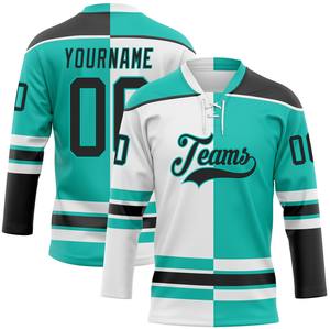 Jersey de Hockey sobre Hielo de Primera Calidad, 100% Poliéster, Antibacterial, de Secado Rápido, Personalizado con Nombre de Equipo, Unisex, para Adultos, para Práctica y Partidos - Product Image 5
