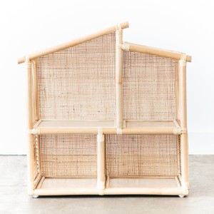 Casa de muñecas en miniatura de ratán a buen precio, juguete de juego imaginativo para niños, casitas de juegos en miniatura - Product Image 6