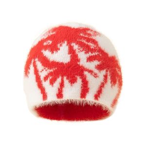MILIENZ OEM Custom Logo Digital Printed Character Beanie <b>Women</b> Fashion Jacquard Black <b>Winter</b> <b>Hats</b> Wind Proof Skull Acrylic - Product Image 1