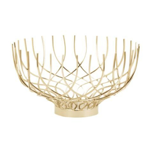 Corbeille à fruits moderne en fil doré, bol à fruits de luxe en métal, organisateur de comptoir en fer forgé, corbeille à fruits décorative pour table - Product Image 6