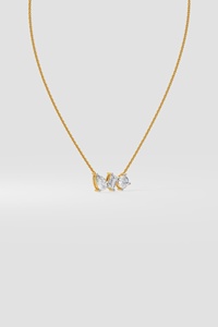 Zeitloser 18K Gold Triana Askew Anhänger mit Labor- und Naturdiamanten, Schmuckgeschenk für Jubiläen und Alltag. - Product Image 5