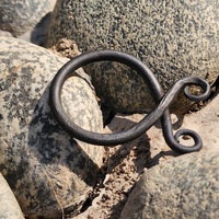 Fer forgé personnalisé, forgeron, Viking, nordique, croix de traîne, pendentif, bijoux, fer, acier, histoire, païen, collier