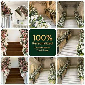 GNW 2026 Nueva Decoración de Boda, Arreglos Florales de Seda Personalizados, Arcos de Rosas, Camino de Mesa para Boda, <span class=keywords><strong>Flores</strong></span> para Arco - Product Image 2