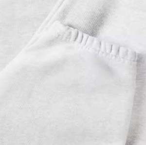 Men's Woolen Vintage Straight Sweatpants Elastic Waist Drawstring Casual Joggers Light Gray Midweight Knitted Autumn Wear - Product Image 3