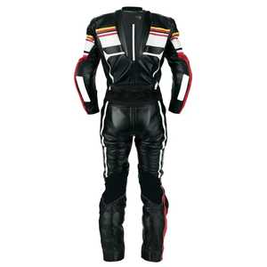 Combinaisons de course moto pour hommes YASH SPORTS en cuir résistant, manches longues, confortables, coupe-vent, respirantes, grandes tailles, personnalisables - Product Image 2