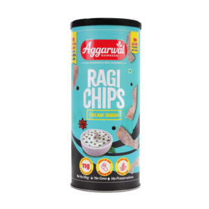 Aggarwal Namkeen Ragi Chips Cream Onion Gluten Free Trans Fat Free Sugar Semi-Soft Stir-Fried Healthy Snack - Product Image 2