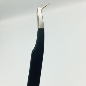 RMI Pointe de botte russe à 45 degrés, en acier inoxydable, avec pointe en acier argentée pour tibia et poignée thermolaquée noire, pointe lisse, longueur 10 mm - Product Image 6