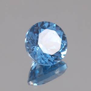 Pierre précieuse naturelle certifiée de qualité supérieure, bleu ciel aigue-marine, taille ronde, pour la fabrication de bijoux - Product Image 2