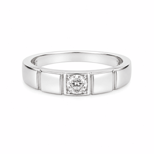 0.15 Ct Round Cut Natural White Diamond <b>Engagement</b> Wedding <b>Ring</b> for Women 925 <b>Sterling</b> <b>Silver</b> Fine Jewelry Wholesale - Product Image 1