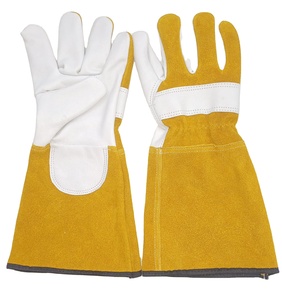 Gants de sécurité en cuir de vachette fendu au meilleur prix, de qualité supérieure, taille XL, ignifuges, anti-coupure, adaptés aux écrans tactiles pour hommes et femmes - Product Image 2