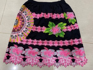 Island Fashion Romantic <b>Boho</b> Floral Plus Size A-Line Mini Pleated Flowy Embroidery Breathable High Street <b>Skirts</b> Natural Waist - Product Image 3