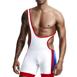 Conjunto de Uniforme de Lucha Libre Profesional para Hombre con Tela Transpirable y Elástica para Entrenamiento Intenso - Product Image 4