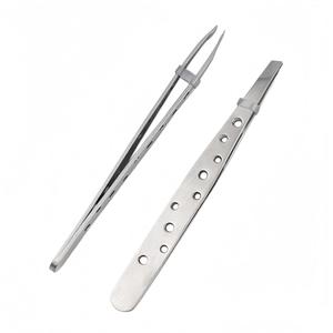 Stainless Steel High Quality Customizable Eyelash Tweezers Precision Smooth Tip Professional Makeup <b>Tool</b> - Product Image 5