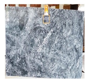Dalle de granit noir Thunder à motif tourbillonnant naturel pour comptoir, marche d'escalier, revêtement mural, panneau extérieur et intérieur - Product Image 1