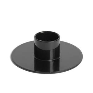 เชิงเทียนเหล็กสีดำขนาดเล็ก ทนความร้อน ตกแต่งบ้าน ฐานกลม ดีไซน์ทันสมัย - Product Image 1