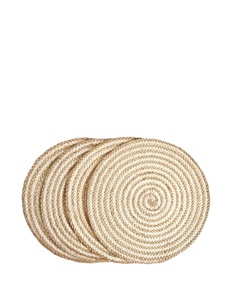 Napperons de jute directs d'usine tapis de table tissés respectueux de l'environnement résistants à la chaleur imprimés du Bangladesh - Product Image 5