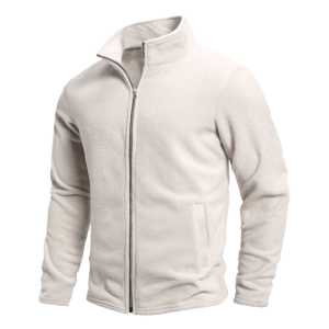 Chaqueta de Forro Polar de Alta Calidad con Cuello Alto, Transpirable, Ecológica, a la Moda, para Hombre, Cálida y Casual para Invierno - Product Image 1