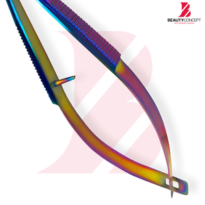 Ciseaux de beauté à ressort, couleurs arc-en-ciel, excellent fournisseur, prix de gros, service OEM ODM, pour salon et usage domestique, design de poignée confortable - Product Image 4